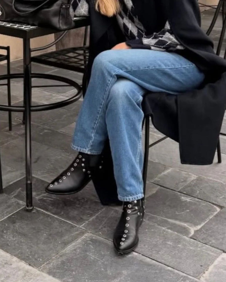 STIVALETTO BORCHIATO