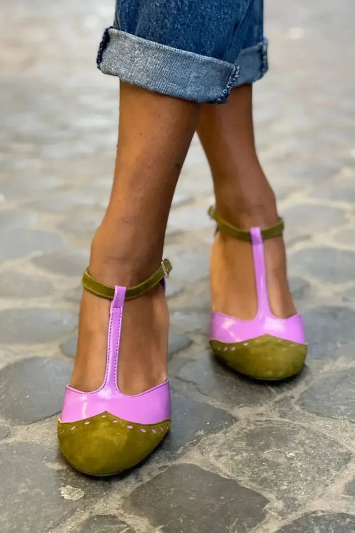 SANDALO CHIUSO CON CINTURINO T-BAR