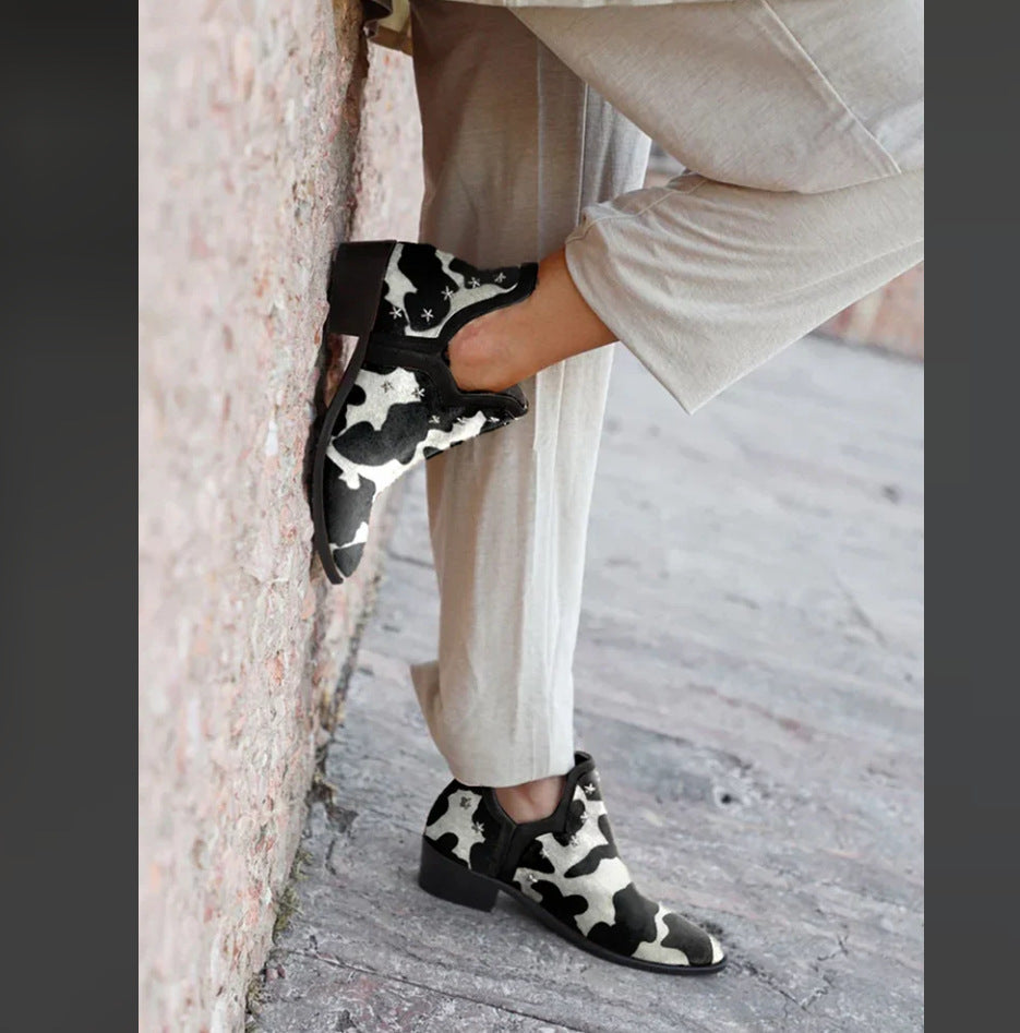 STIVALETTI WESTERN CON BORCHIE